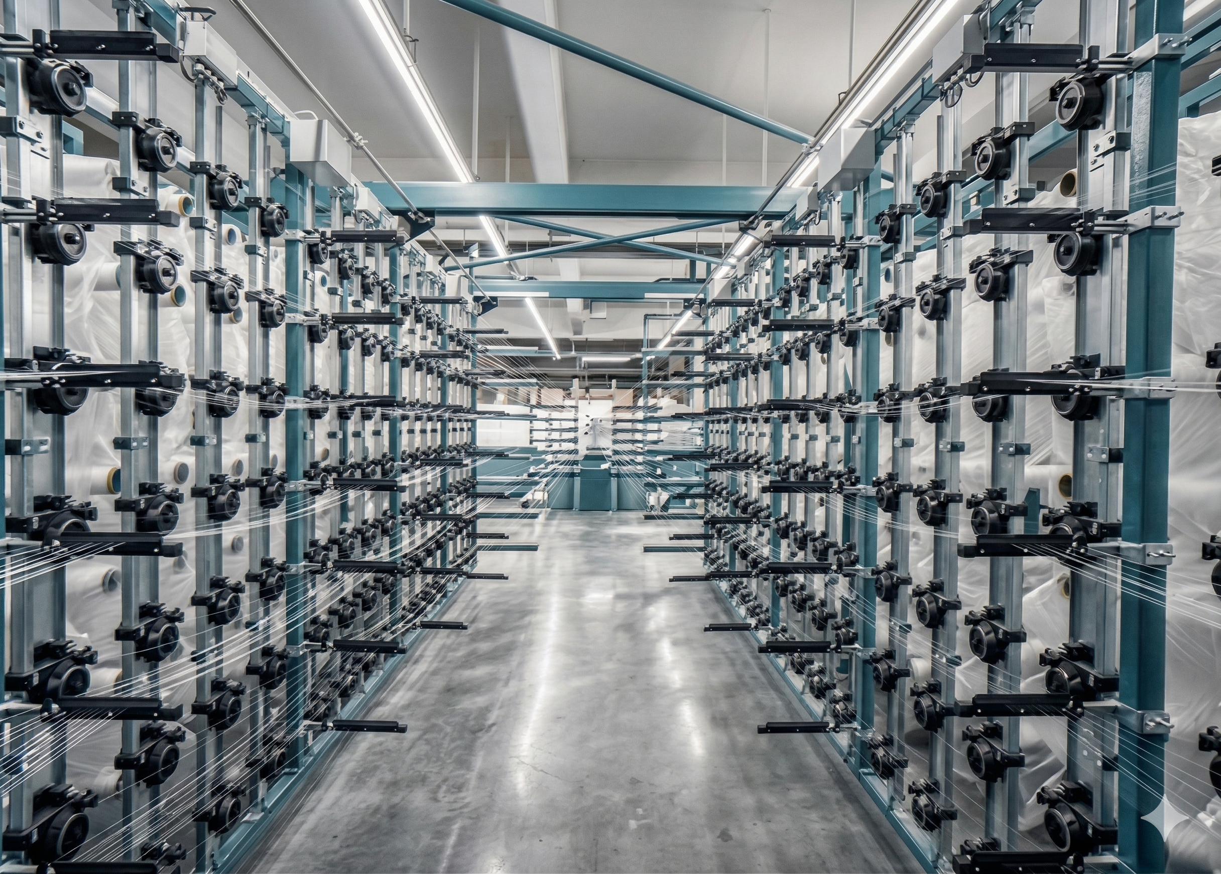 Electromagnetic Tension Control Warping Machine